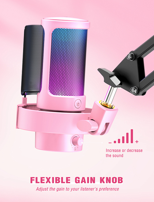 Купить  USB-микрофон FIFINE AmpliGame A8, Pink-7.jpg